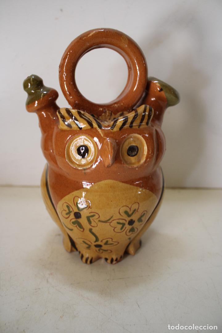 Antig&uuml;edades: botijo buho dfe ceramica - Foto 1