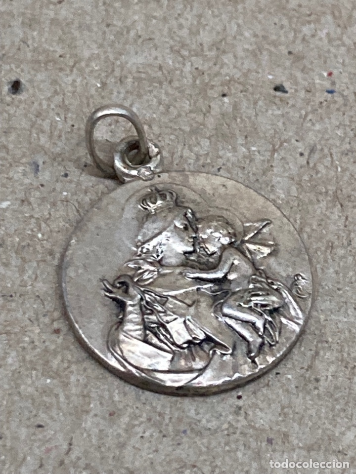 Antig&uuml;edades: Medalla de plata religiosa - Foto 1