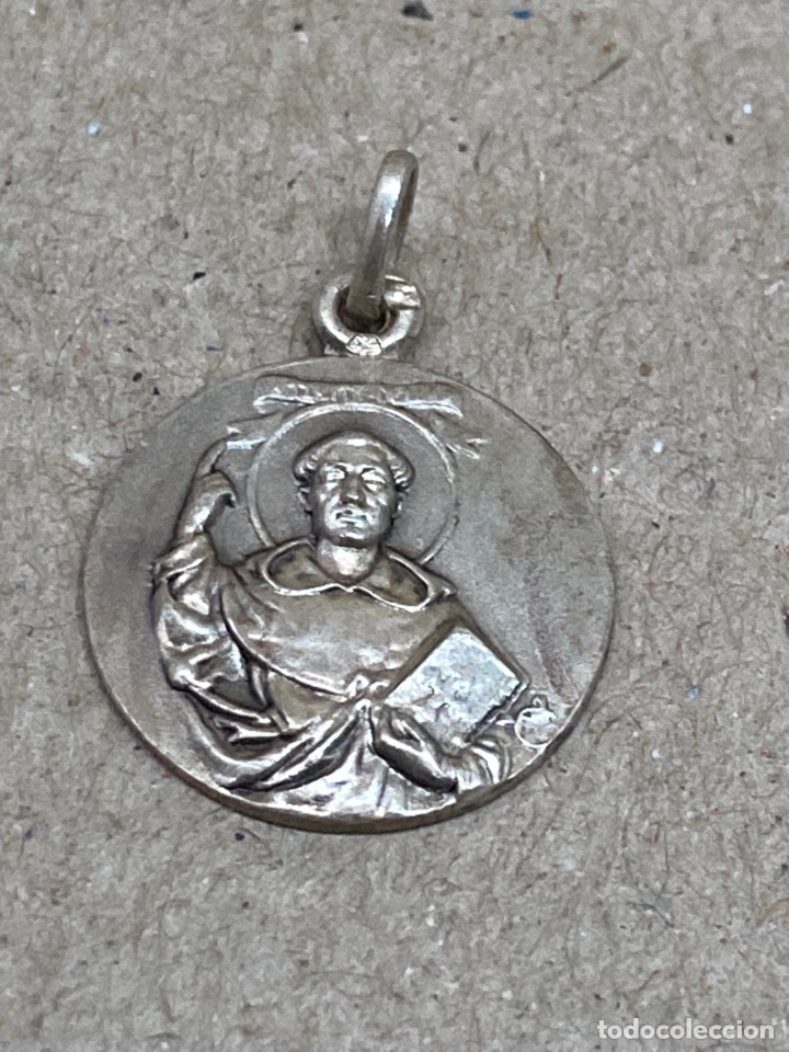 Antig&uuml;edades: Medalla de plata religiosa - Foto 1