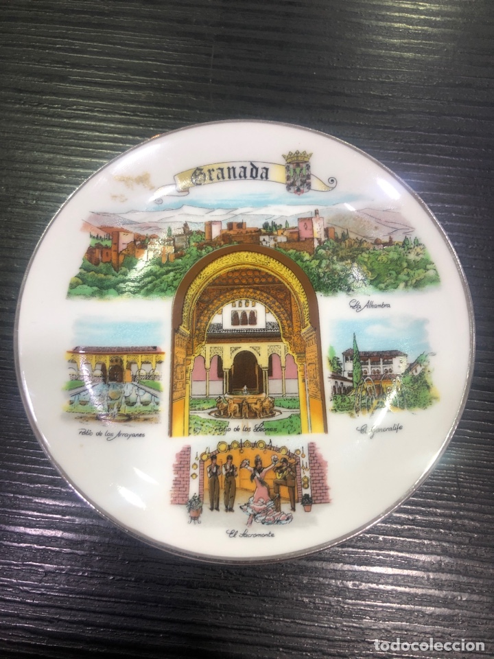 Antig&uuml;edades: Antiguo plato de Granada 12cm (L7) - Foto 1