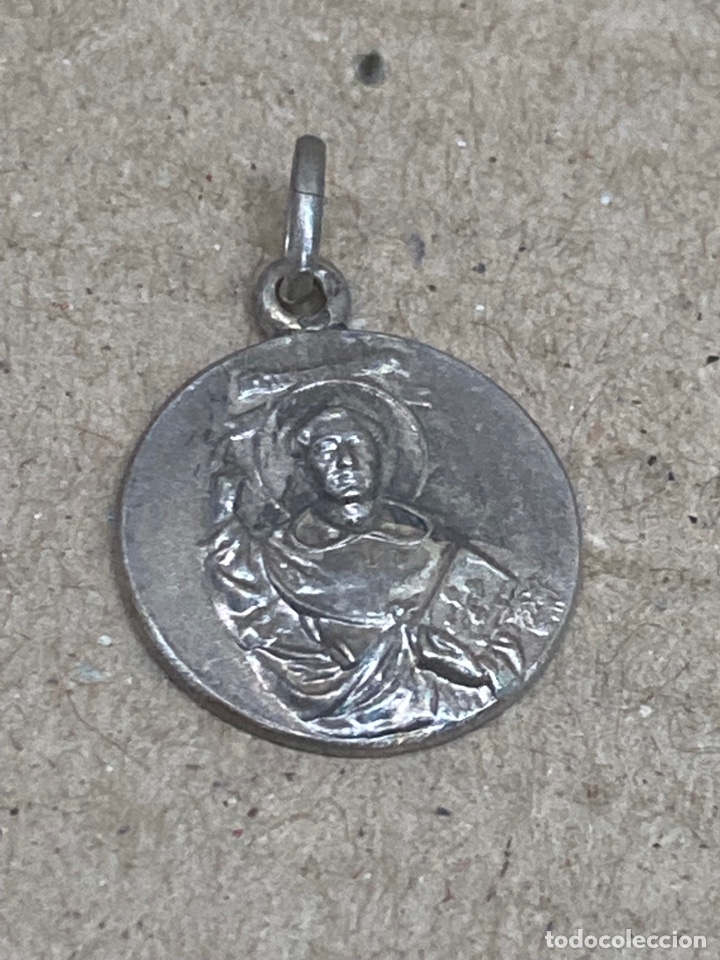 Antig&uuml;edades: Medalla de plata religiosa - Foto 1