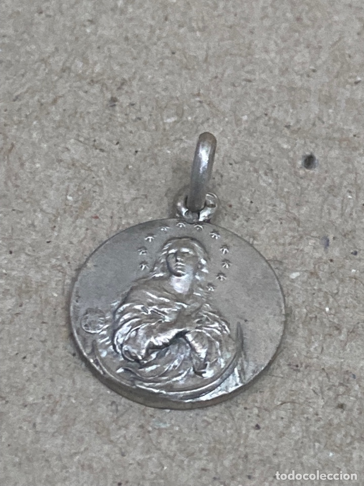 Antig&uuml;edades: Medalla de plata religiosa - Foto 1