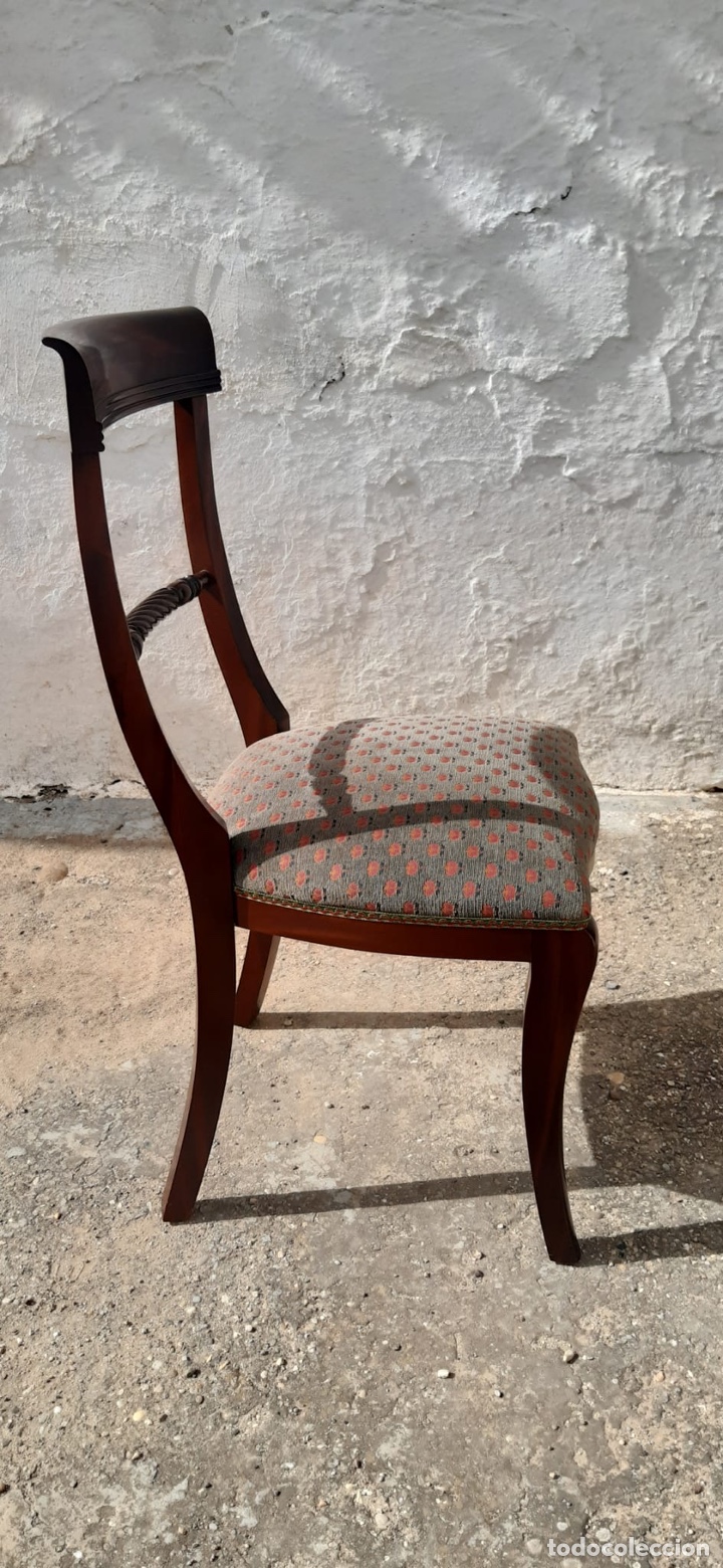 Antig&uuml;edades: MESA COMEDOR Y 6 SILLAS DE CAOBA.- - Foto 6