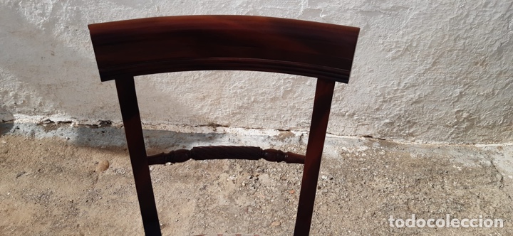 Antig&uuml;edades: MESA COMEDOR Y 6 SILLAS DE CAOBA.- - Foto 7