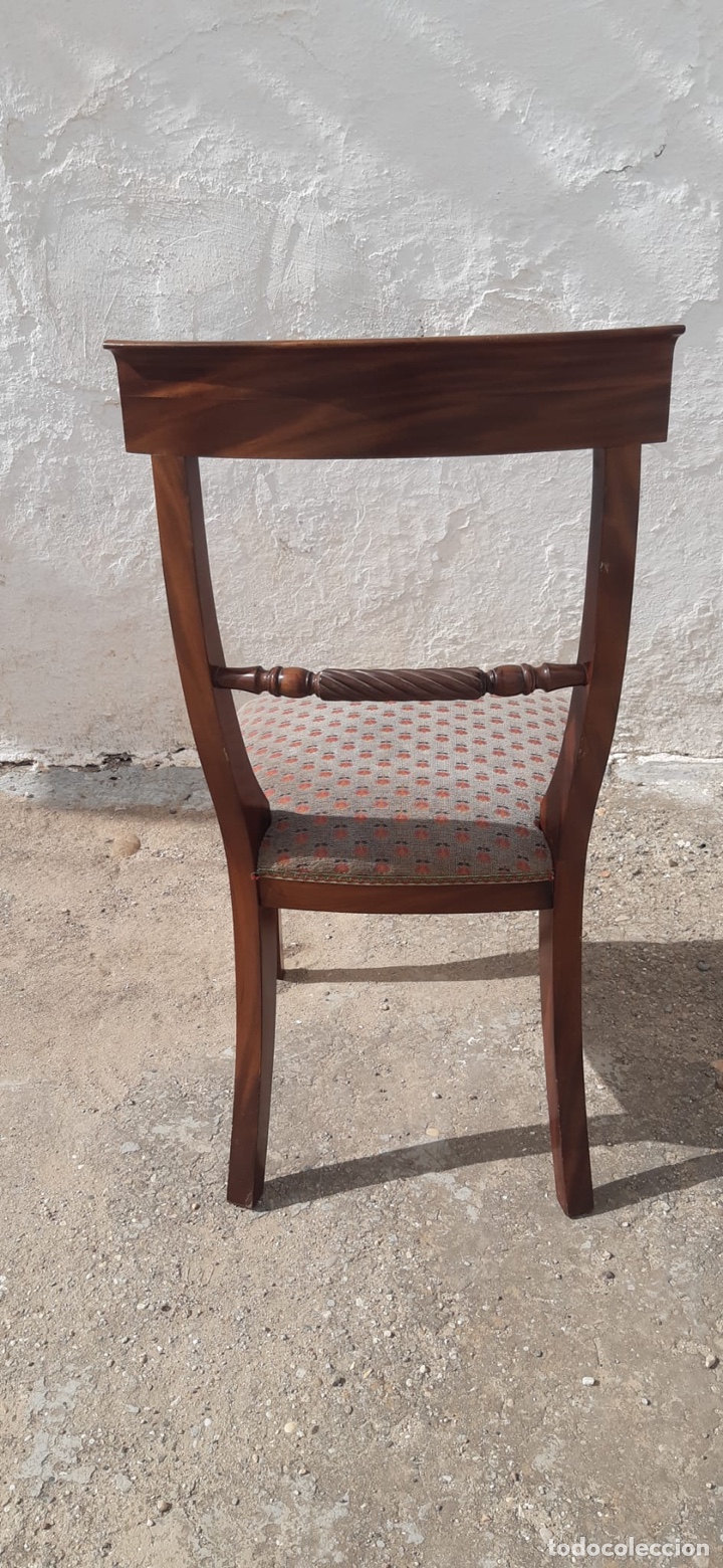Antig&uuml;edades: MESA COMEDOR Y 6 SILLAS DE CAOBA.- - Foto 8