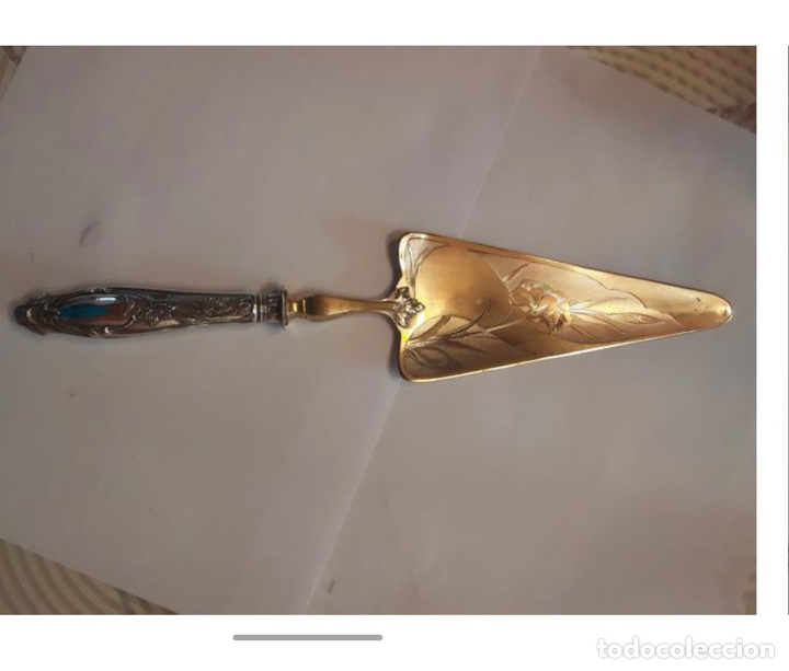 Antig&uuml;edades: Plata para servir tarta - Foto 2