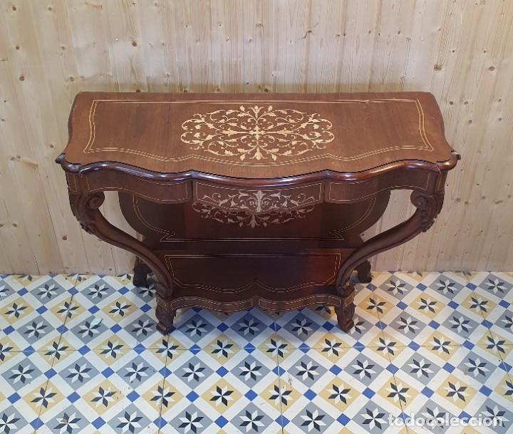 Antig&uuml;edades: CONSOLA MARQUETERIA LIMONCILLO - Foto 2