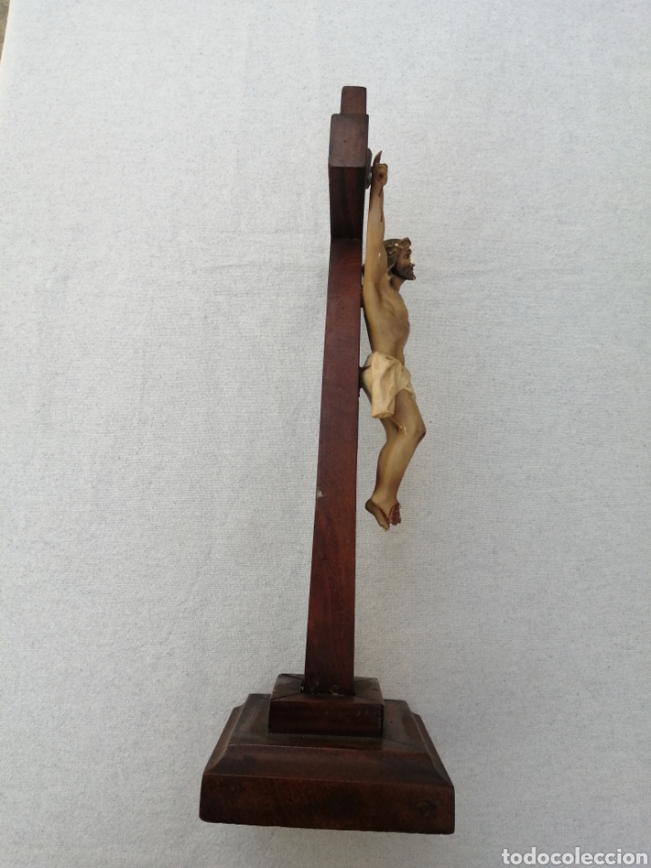 Antig&uuml;edades: Crucifijo de altar. Madera noble - Foto 4