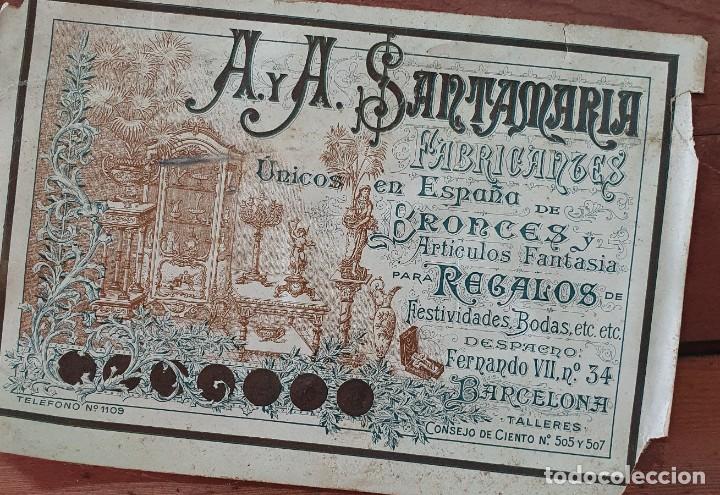 Antig&uuml;edades: VITRINA DECORADA A MANO CON BRONCE - Foto 9