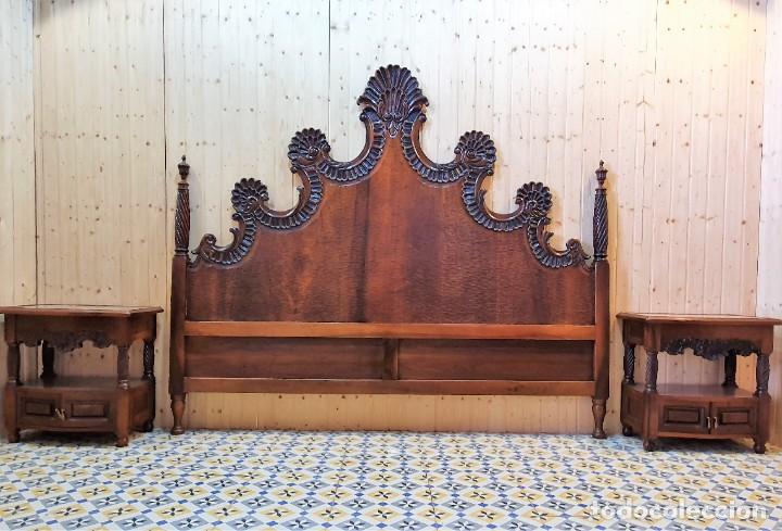 Antig&uuml;edades: DORMITORIO DE NOGAL MACIZO - Foto 3