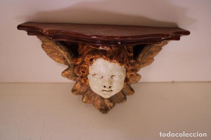 Antig&uuml;edades: mensula angel poliuretano - Foto 2