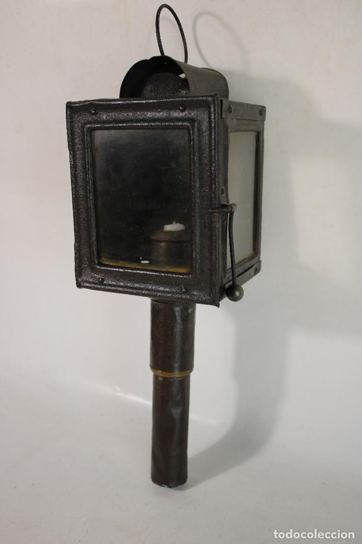 Antig&uuml;edades: antiguo farol de carruaje - Foto 3