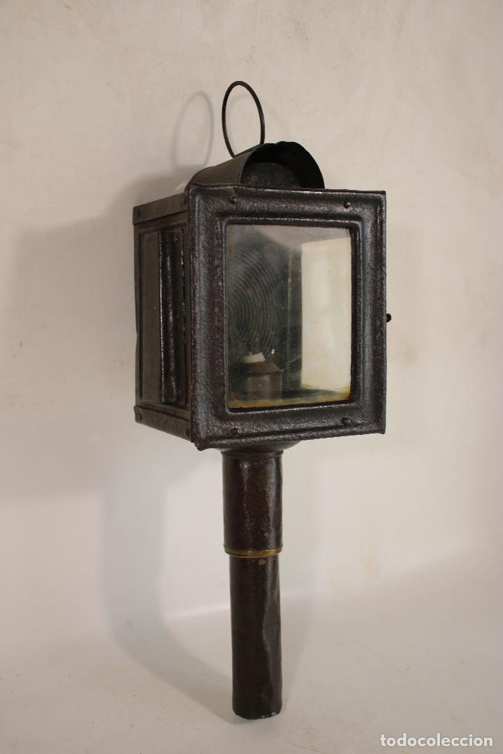 Antig&uuml;edades: antiguo farol de carruaje - Foto 1