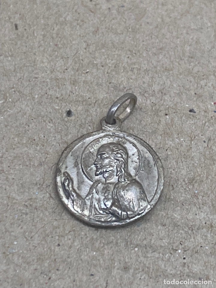 Antig&uuml;edades: Medalla de plata religiosa - Foto 1