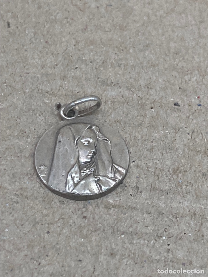 Antig&uuml;edades: Medalla de plata religiosa - Foto 1
