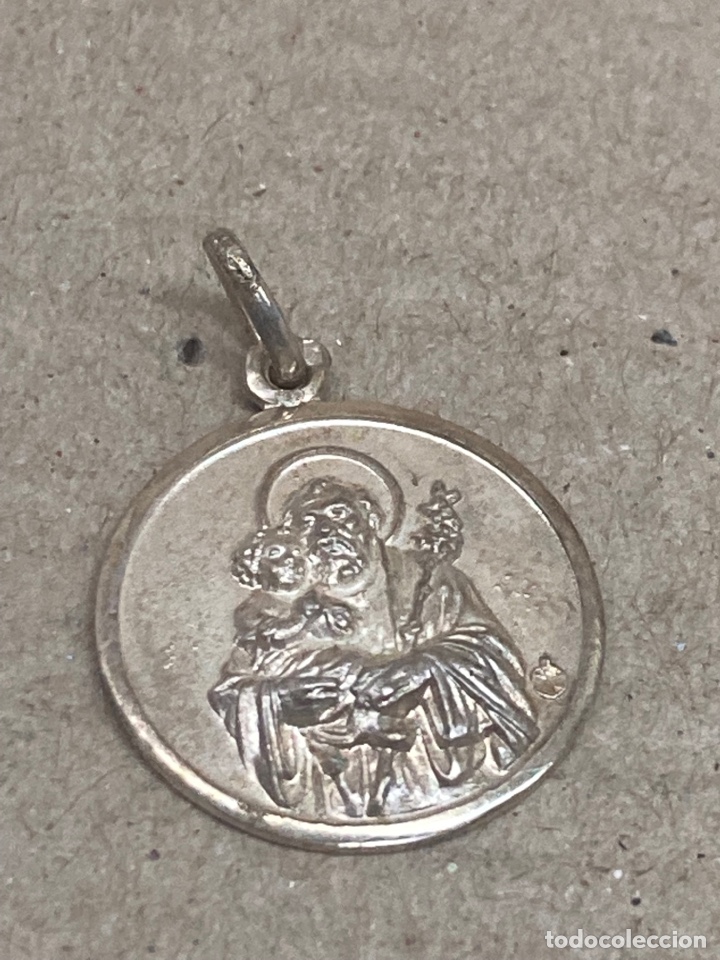 Antig&uuml;edades: Medalla de plata religiosa - Foto 1