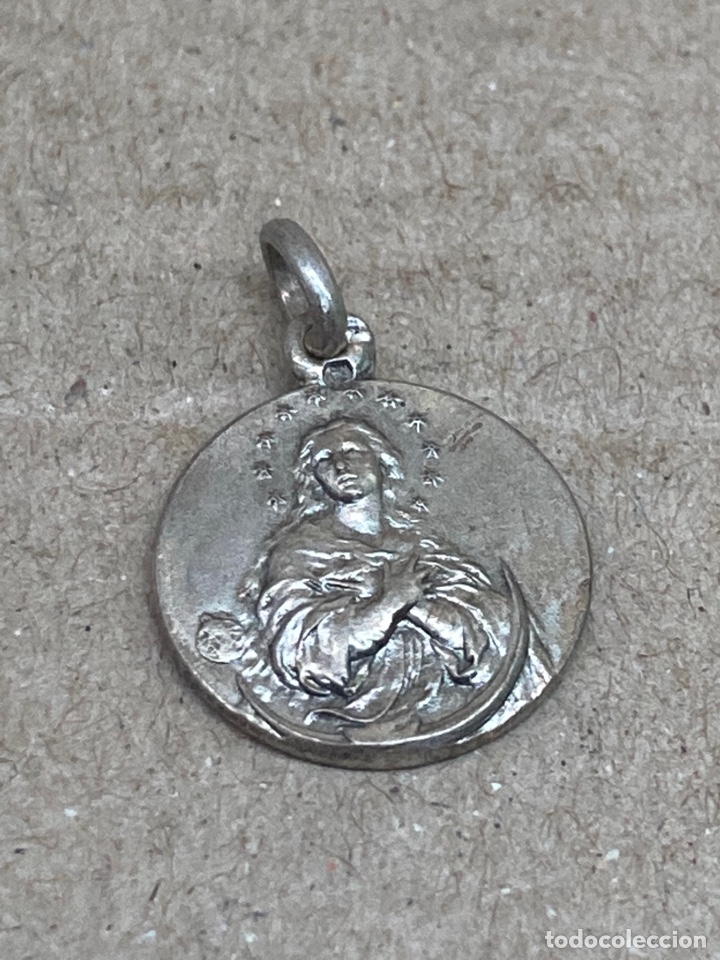 Antig&uuml;edades: Medalla de plata religiosa - Foto 1
