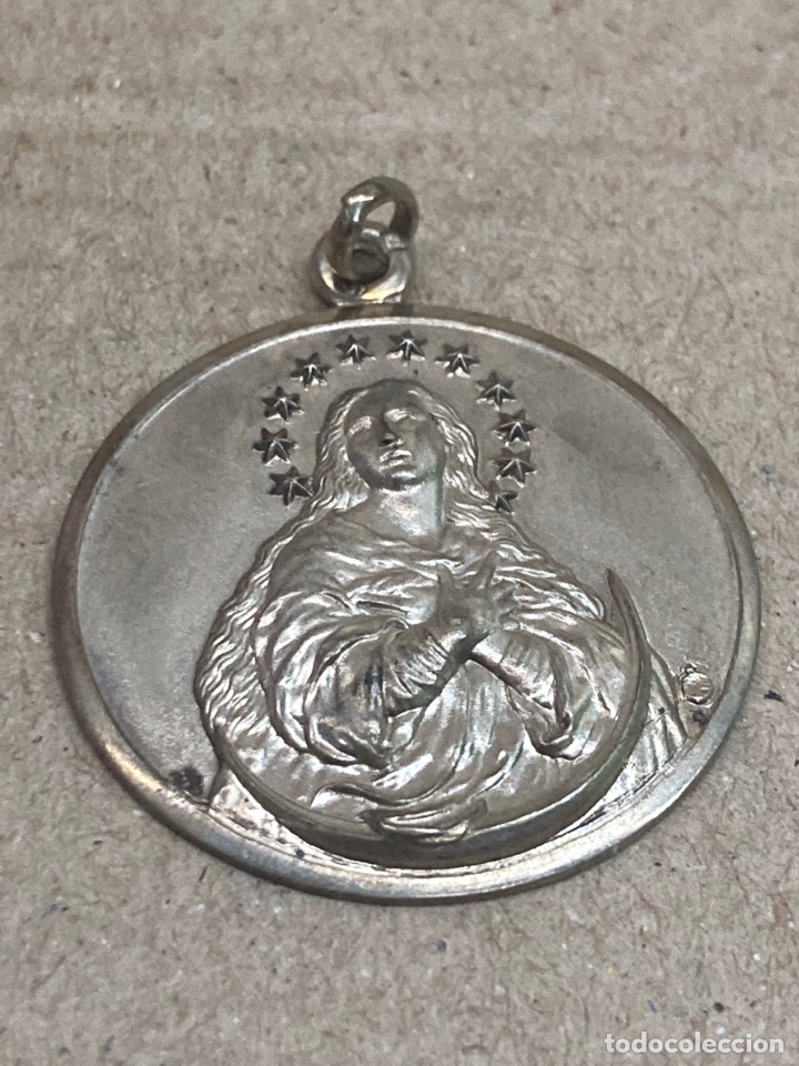 Antig&uuml;edades: Medalla de plata religiosa - Foto 1