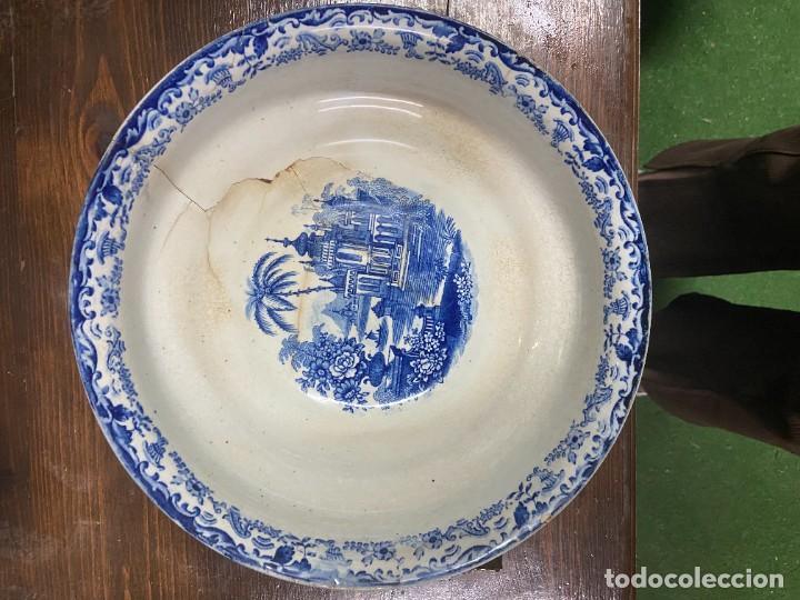 Antig&uuml;edades: Cuenco de cer&aacute;mica dise&ntilde;o azul - Foto 1
