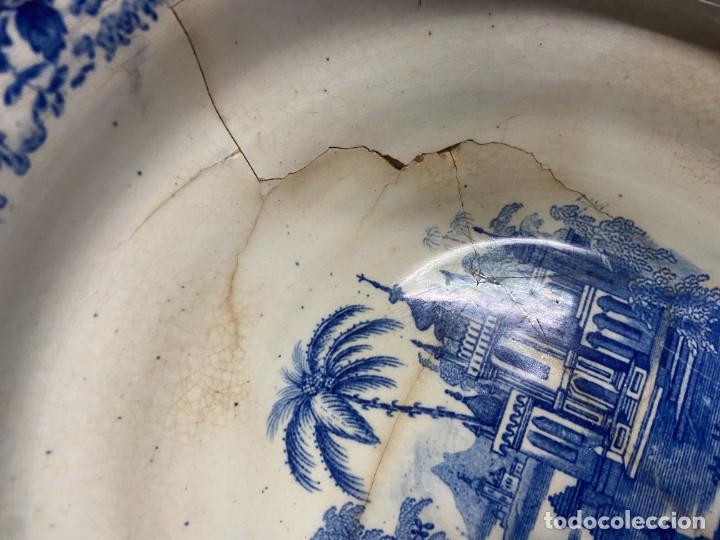 Antig&uuml;edades: Cuenco de cer&aacute;mica dise&ntilde;o azul - Foto 2