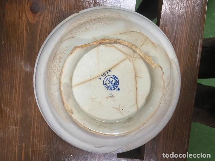 Antig&uuml;edades: Cuenco de cer&aacute;mica dise&ntilde;o azul - Foto 3