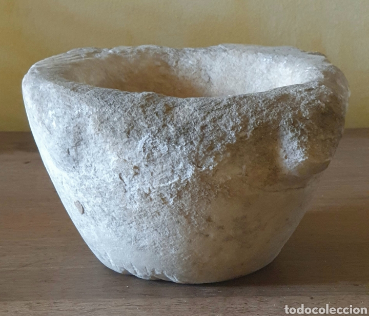 mortero antiguo de marmol - Compra venta en todocoleccion