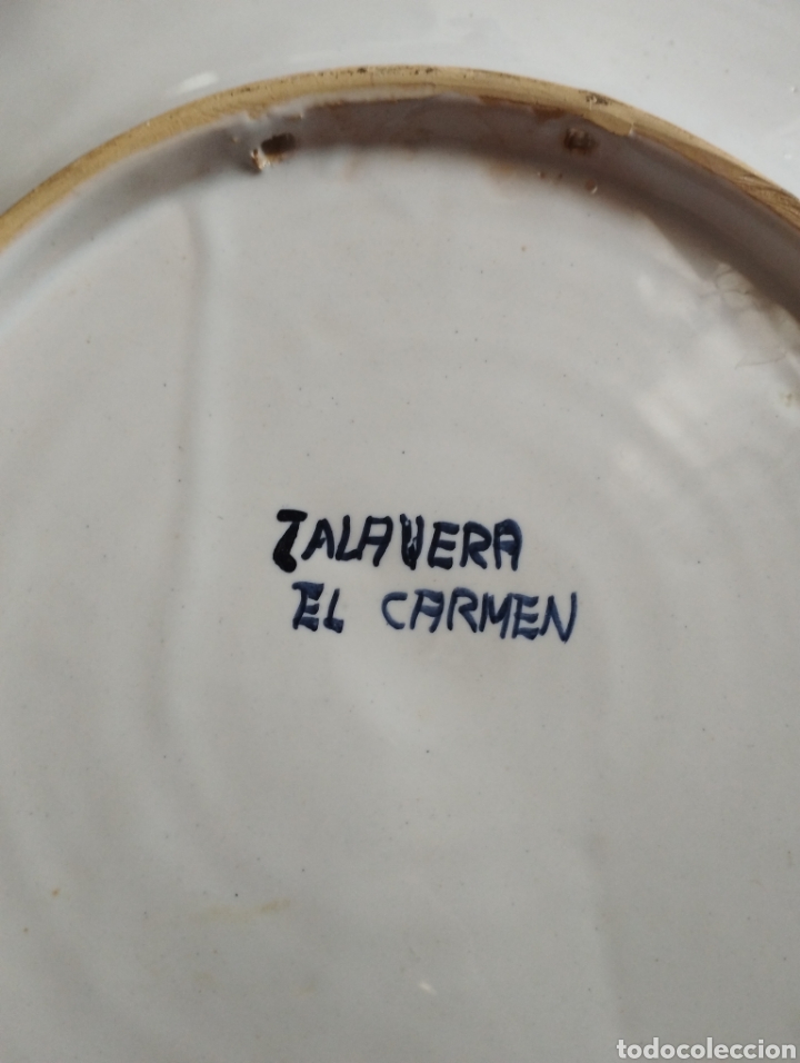 Antig&uuml;edades: Plato talavera el carmen - Foto 6
