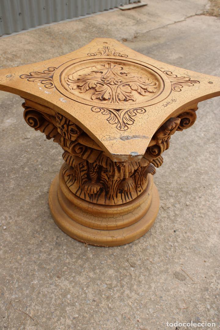 Antig&uuml;edades: mesa peana columna - Foto 3