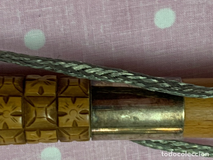 Antig&uuml;edades: Baston tallado Madera - mide 87 cm - Foto 4