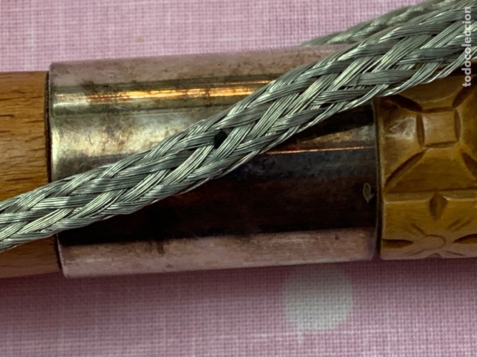 Antig&uuml;edades: Baston tallado Madera - mide 87 cm - Foto 8