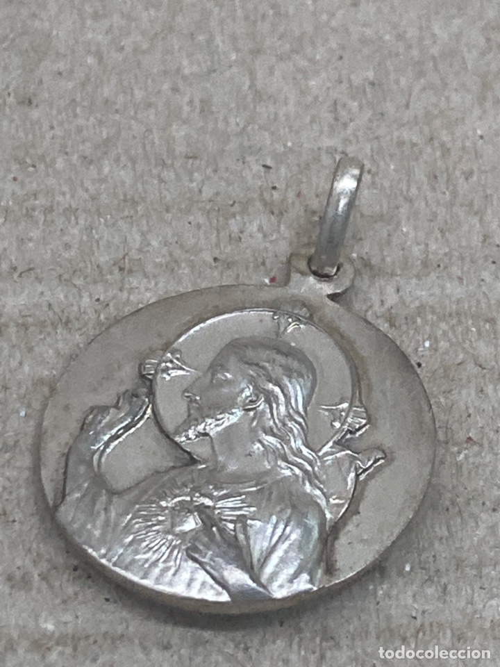 Antig&uuml;edades: Medalla de plata religiosa - Foto 1