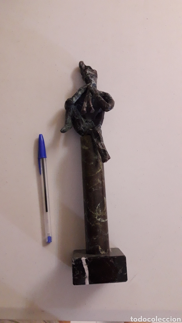 Antig&uuml;edades: TROFEO, ESCULTURA SIN IDENTIFICAR. METAL Y MARMOL