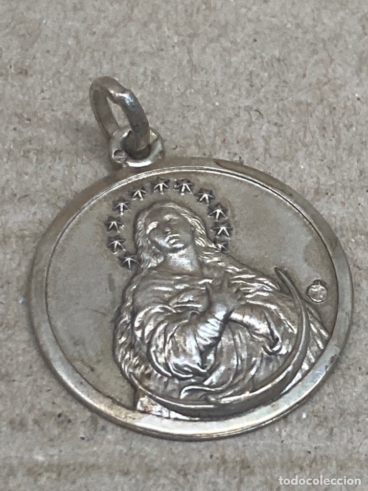 Antig&uuml;edades: Medalla de plata religiosa - Foto 1