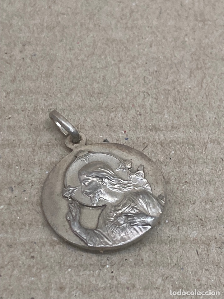 Antig&uuml;edades: Medalla de plata religiosa - Foto 1