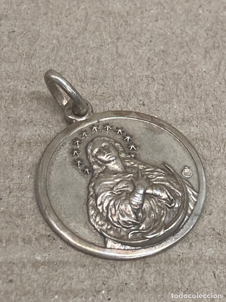 Antig&uuml;edades: Medalla de plata religiosa - Foto 1
