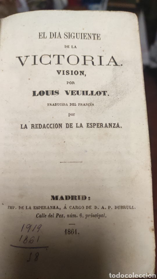 Antig&uuml;edades: 1861. EL DIA SIGUIENTE DE LA VICTORIA - Foto 2