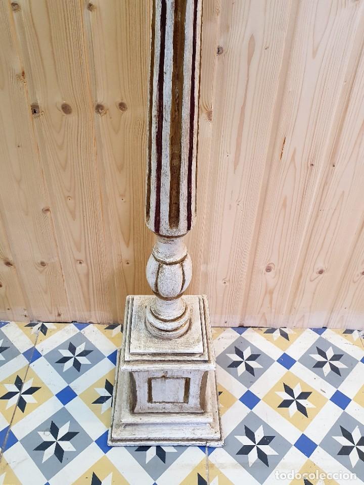 Antig&uuml;edades: LAPARA DE PIE EN MADERA - Foto 5