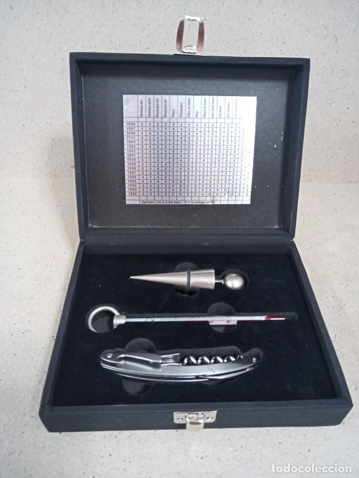 Oggetti Antichi: BONITA CAJA CON ENSERES PARA VINO