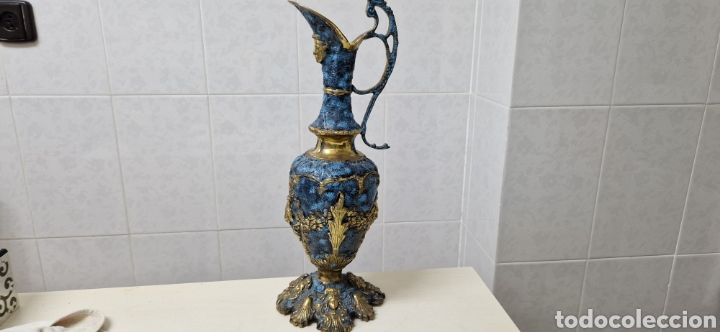 Antig&uuml;edades: ? JARRON ANTIGUO EN BRONCE PATINADO - Foto 2