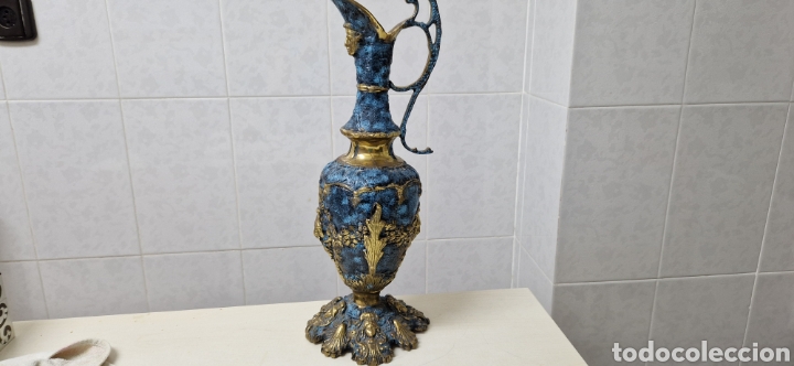 Antig&uuml;edades: ? JARRON ANTIGUO EN BRONCE PATINADO - Foto 3