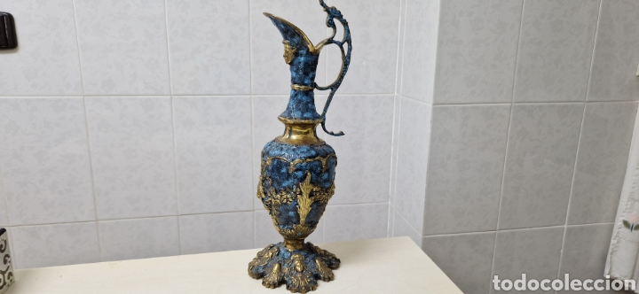 Antig&uuml;edades: ? JARRON ANTIGUO EN BRONCE PATINADO - Foto 4