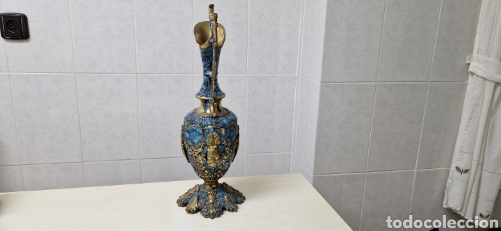Antig&uuml;edades: ? JARRON ANTIGUO EN BRONCE PATINADO - Foto 12