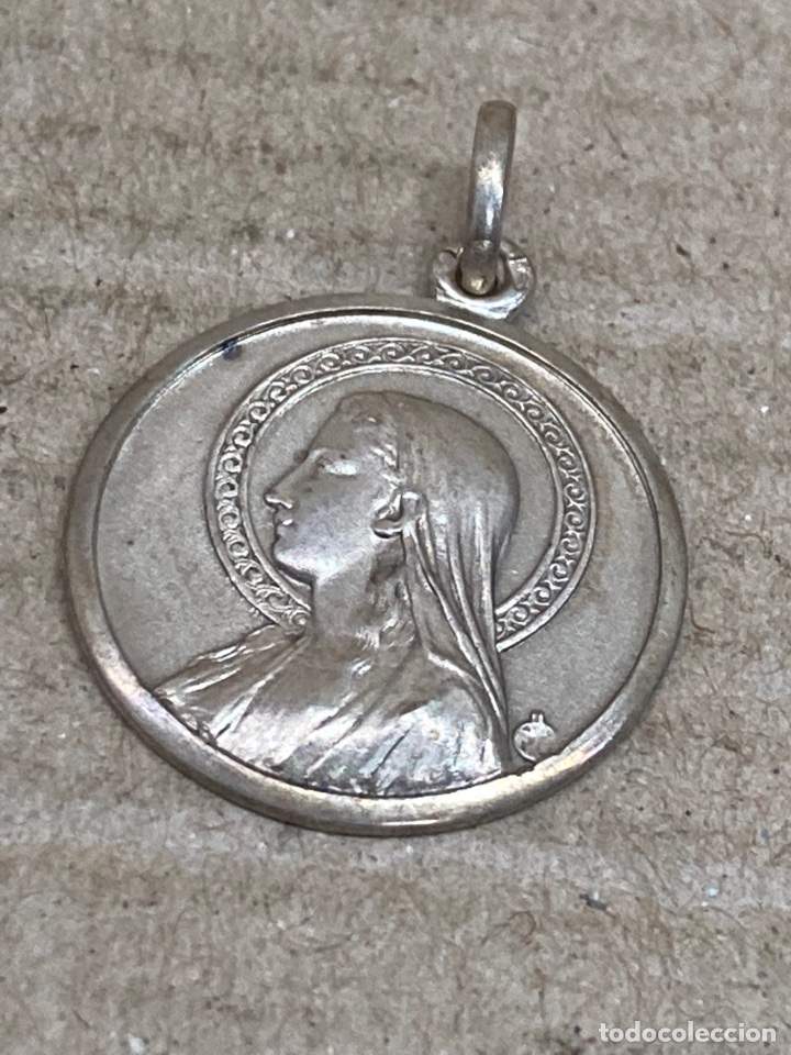 Antig&uuml;edades: Medalla de plata religiosa - Foto 1