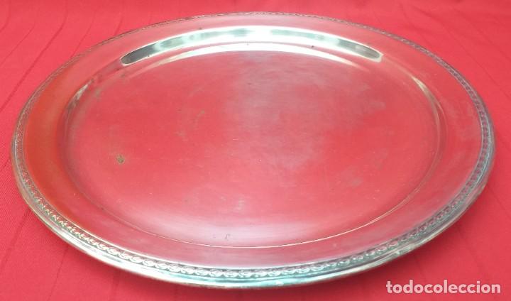 Antig&uuml;edades: BANDEJA BA&Ntilde;O DE PLATA - Foto 2
