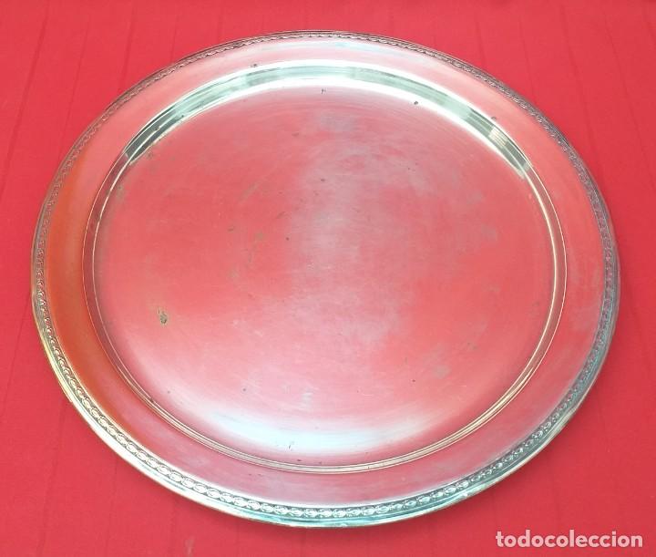 Antig&uuml;edades: BANDEJA BA&Ntilde;O DE PLATA - Foto 3