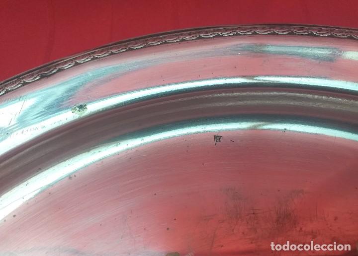 Antig&uuml;edades: BANDEJA BA&Ntilde;O DE PLATA - Foto 6