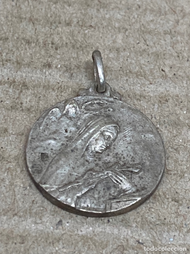 Antig&uuml;edades: Medalla de plata religiosa - Foto 1