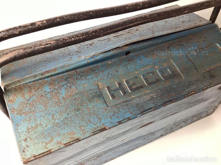 Antig&uuml;edades: Antigua caja de herramientas HECO - Foto 3