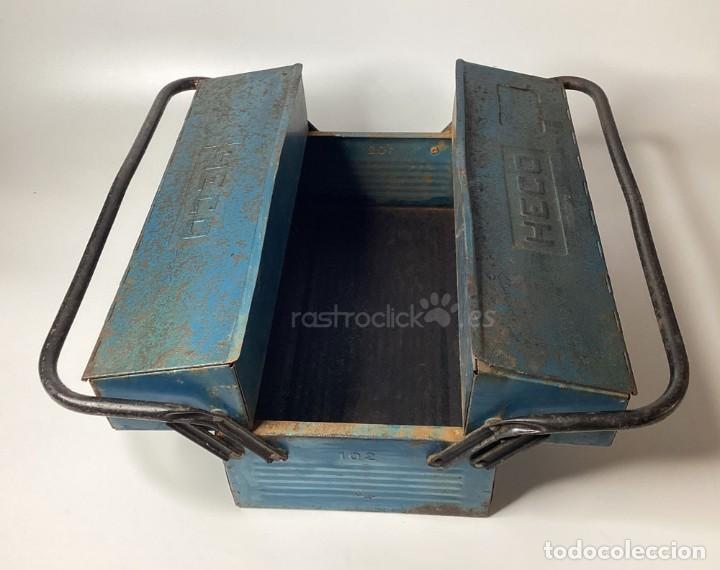 Antig&uuml;edades: Antigua caja de herramientas HECO - Foto 4