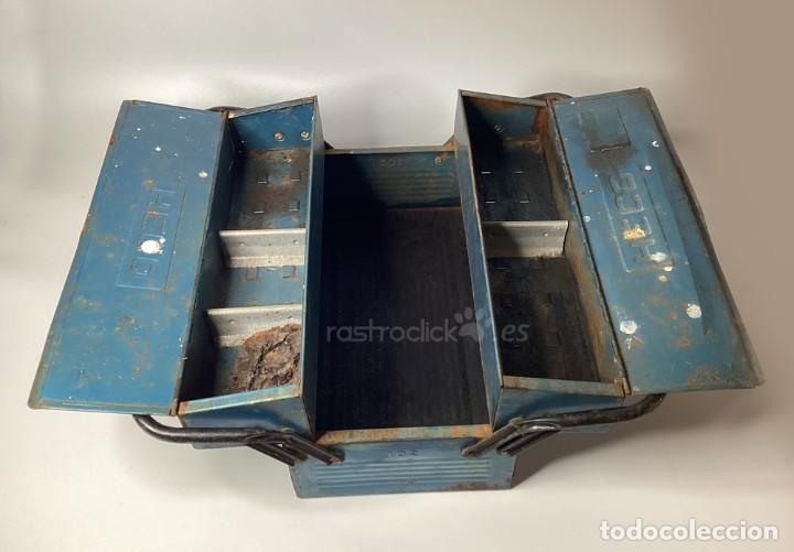 Antig&uuml;edades: Antigua caja de herramientas HECO - Foto 5